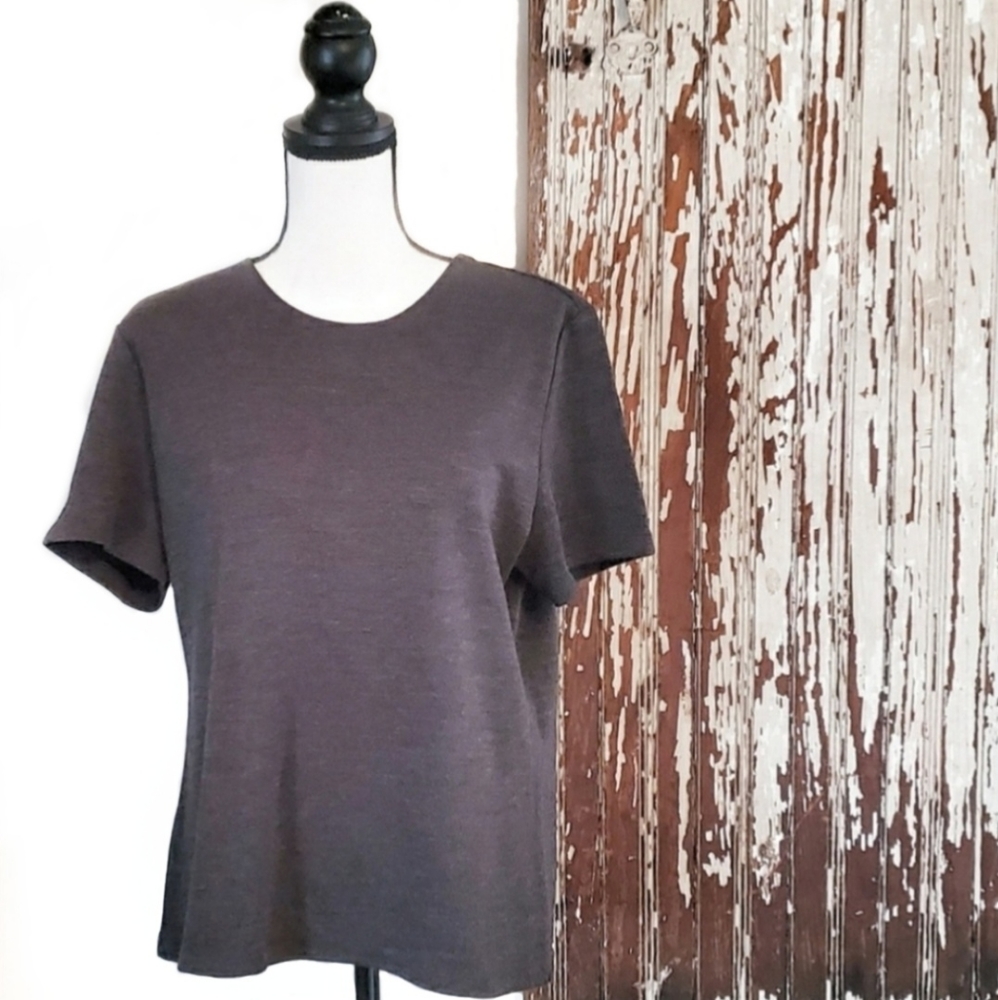 Vintage Josephine Chaus Crewneck Classic Top Grey Size L